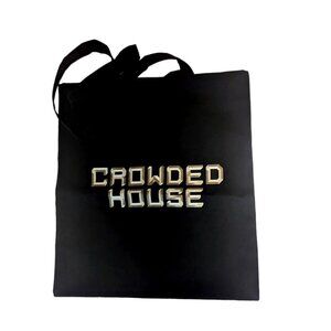 Crowded House Music Band Tote Bag New Unused Black Canvas Unisex